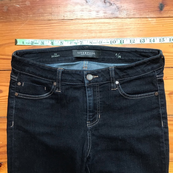 Liverpool Dark Wash Skinny Jeans, EUC, 6/28 - Picture 10 of 14